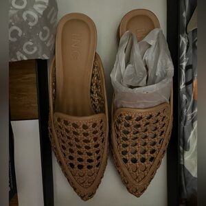 INC International Concepts Jalissap Toffee Wvn Women's Shoes